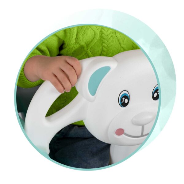 Ricokids 3 viename meškiuko kibirėlio sūpynės, turkio spalvos