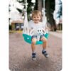 Ricokids 3 viename dramblio formos kibiro sūpynės, turkio spalvos