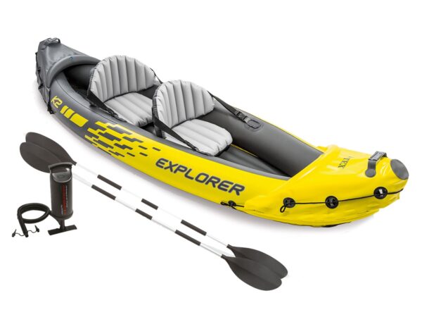 Pripučiama baidarė „Explorer K2“, 312 x 91 x 51 cm, INTEX, 68307