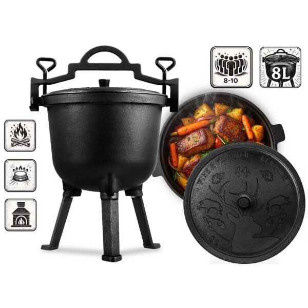 Ketaus katilas 8l medžioklės kepsniams BD-482 348200