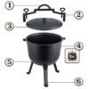Ketaus katilas 8l medžioklės kepsniams BD-482 348200