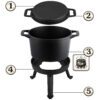 Ketaus katilas su išimamu 8 l puodu + keptuvės grotelės BD-480 348000