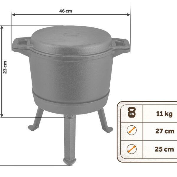 Ketaus katilas su išimamu 8 l puodu + keptuvės grotelės BD-480 348000