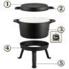 Kociolek-zeliwny-emaliowany-garnek-8l-stojacy-patelnia-grill-BD-480-348010-Ogrod-gt-Kociolki-zeliwne-3 Ketaus emaliuotas puodas 8 l pastatomas + grilio keptuvė BD-480 348010