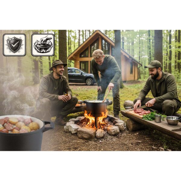 Kociolek-zeliwny-emaliowany-garnek-8l-stojacy-patelnia-grill-BD-480-348010-Ogrod-gt-Kociolki-zeliwne-6 Ketaus emaliuotas puodas 8 l pastatomas + grilio keptuvė BD-480 348010