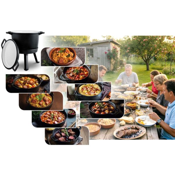 Kociolek-zeliwny-emaliowany-garnek-8l-stojacy-patelnia-grill-BD-480-348010-Ogrod-gt-Kociolki-zeliwne-7 Ketaus emaliuotas puodas 8 l pastatomas + grilio keptuvė BD-480 348010