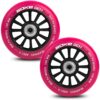 Paspirtuko ratukai 100 mm rubino spalvos 2 vnt.