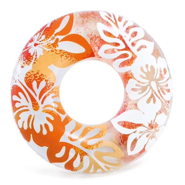 Plaukimo žiedas INTEX 59251 oranžinis, 91 cm skersmens, 3 spalvų