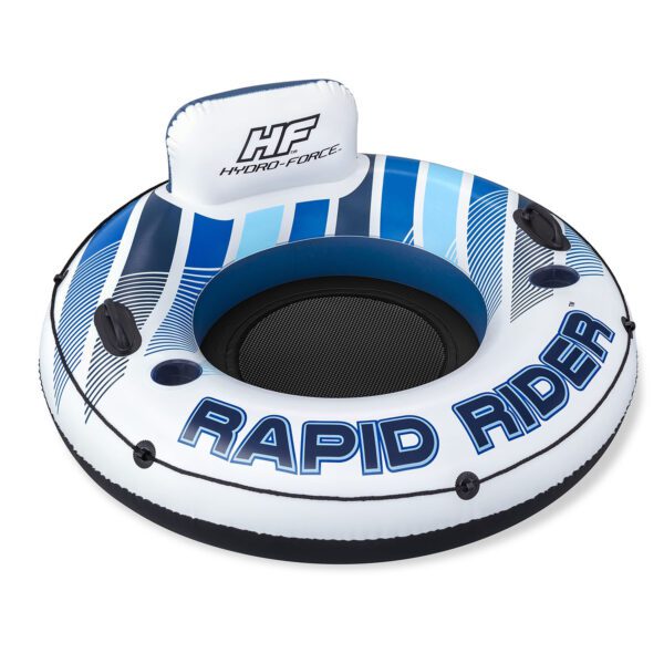 „Rapid Rider“ plaukimo ratas, 135 cm skersmens, 2 rankenos, „Bestway 43116“
