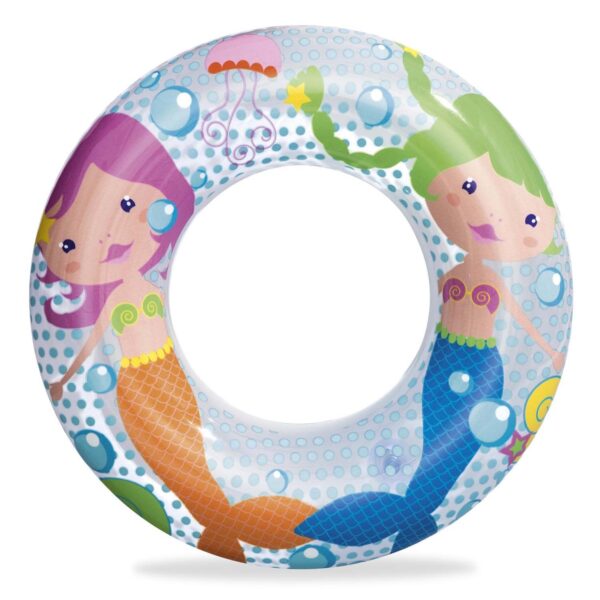Paplūdimio ratas maudynėms „Sea Adventures“ vaikams „Bestway 36113 undinės“