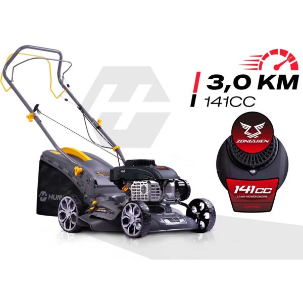 40 cm 45 l Zongshen 141cc benzininė vejapjovė + Humberg HM-600 alyva