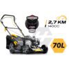 Benzininė vejapjovė su savaeige 46 cm mulčiavimo sistema 70 l 140cc + Humberg HM-604 alyva