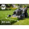 Benzininė vejapjovė su savaeige 51 cm 70 l Loncin 196cc + Humberg HM-601 alyva
