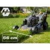 Benzininė vejapjovė su savaeige pavara 56 cm 70 l LONCIN 196cc + Humberg HM-602 alyva