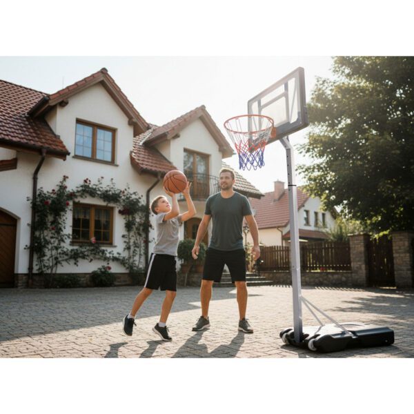 Krepšinio krepšys 150–260 cm reguliuojamas, laisvai stovintis, stabilus, mobilus Neo-Sport NS-281