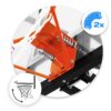 Reguliuojamas krepšinio krepšys 160-305 cm, stabilus, didelis, Neo-Sport NS-284