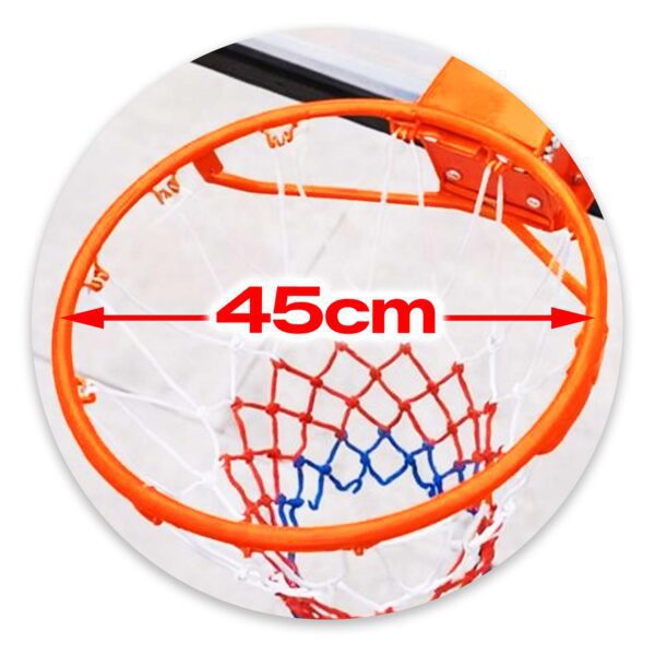 Reguliuojamas krepšinio krepšys 160-305 cm, stabilus, didelis, Neo-Sport NS-284