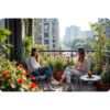 Sofotel SO-980 tekstilinės sodo kėdės, 4 vnt. komplektas