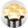Saulės energija varomos lempos, skaidrūs rutuliai, 4 vnt. „Ilumen LS-103“