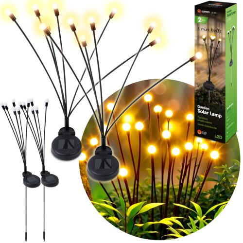 Lampka solarna świetliki 2szt Ilumen LS-101 Saulės lempos jonvabaliai 2 vnt. Ilumen LS-101
