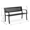 Sodo suolas su atlošu 125 x 77 x 49 cm, „Clover“ sofa