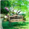 Parko suolas su atlošu 123,5 x 74 x 48 cm Gardi Rose Sofotel