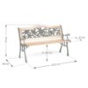 Parko suolas su atlošu 123,5 x 74 x 48 cm Gardi Rose Sofotel