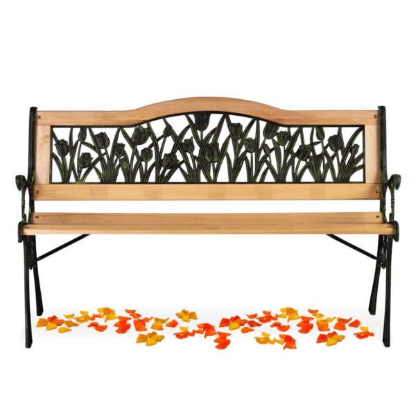 Parko suolas su atlošu 123,5 x 74 x 48 cm Gardi Tulip Sofotel