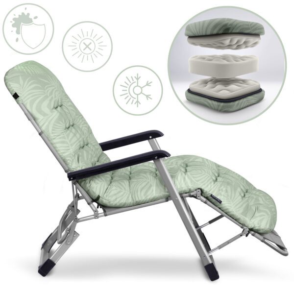 Sulankstomas sodo gultas su pagalvėle „Sofotel ChillWell“ šviesiai žalias