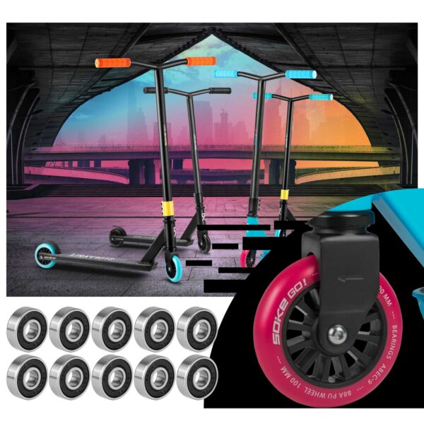 ABEC-9 guoliai paspirtukams 10 vnt.