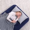Pripučiamas čiužinys 188x99x22 cm su stūmokliniu pompa Bestway 67001