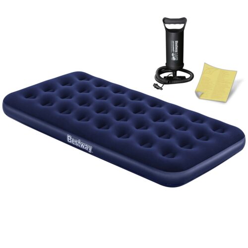 Pripučiamas čiužinys 188x99x22 cm su stūmokliniu pompa Bestway 67001