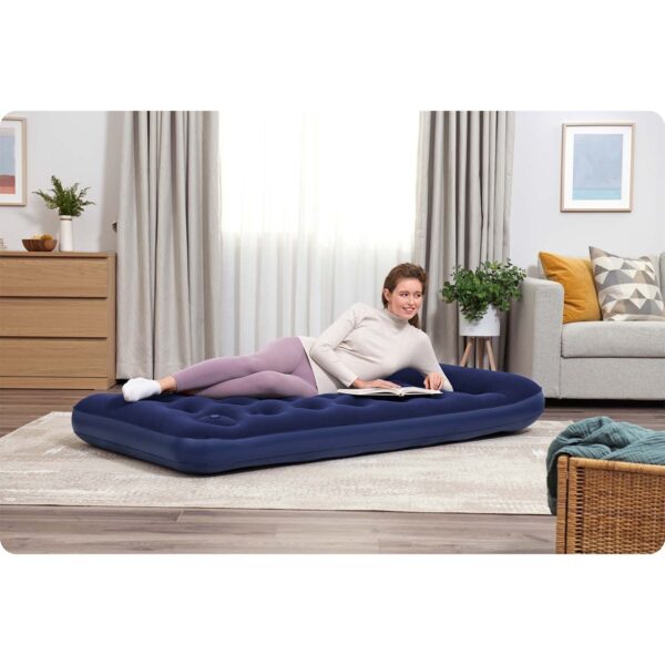 Pripučiamas čiužinys 188x99x22 cm su įmontuota kojine pompa Bestway 67224