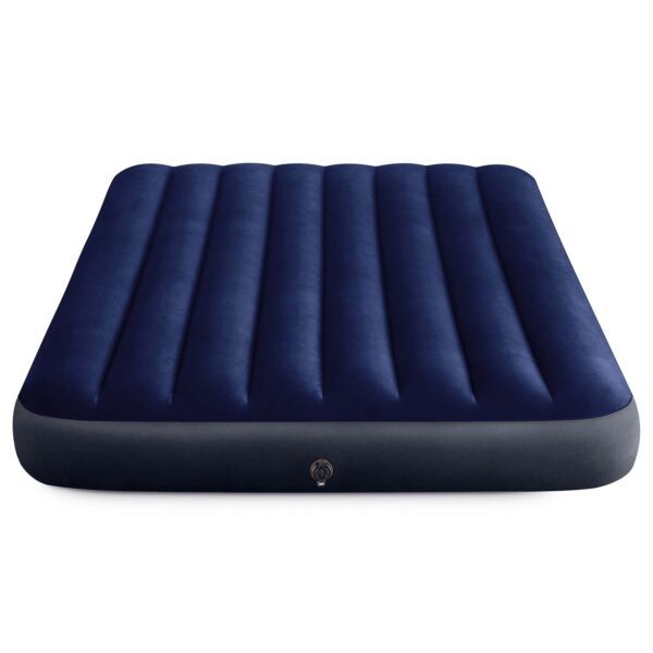 Pripučiamas čiužinys 191x137x25 cm su stūmokliniu pompa INTEX 64758