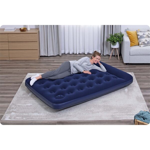 Pripučiamas čiužinys 191x137x28 cm su įmontuota kojine pompa Bestway 67225