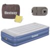 Pripučiamas čiužinys 191x97x46 cm su įmontuotu elektriniu siurbliu Bestway 67628