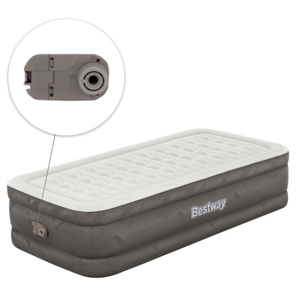 Pripučiamas čiužinys 191x97x46 cm su įmontuotu elektriniu siurbliu Bestway 69048