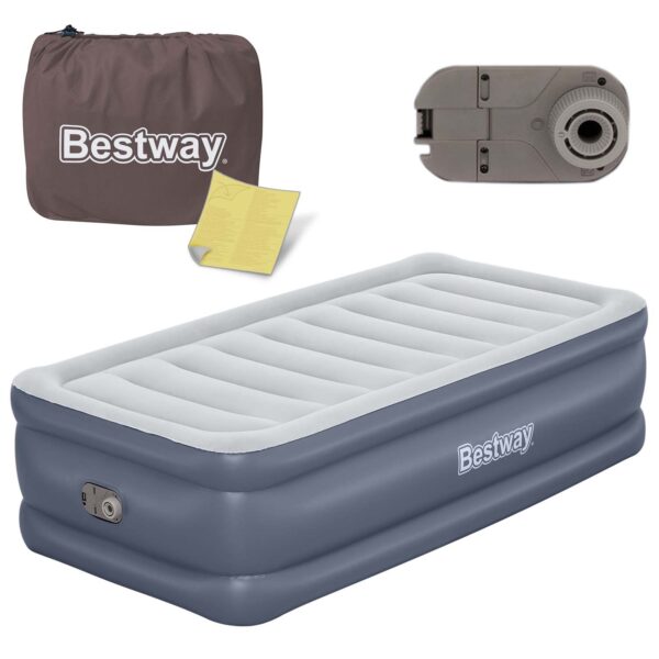 Pripučiamas čiužinys 191x97x51 cm su įmontuotu elektriniu siurbliu Bestway 6713G