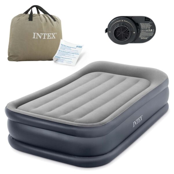Pripučiamas čiužinys 191x99x42 cm su įmontuotu elektriniu siurbliu INTEX 64132ND