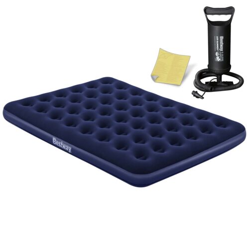 Pripučiamas čiužinys 203x152x22 cm su stūmokliniu pompa Bestway 67003