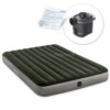 Pripučiamas čiužinys 203x152x25 cm su elektriniu pompa INTEX 64779