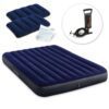 Pripučiamas čiužinys 203x152x25 cm su stūmokliniu pompa INTEX 64765