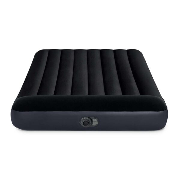 Pripučiamas čiužinys 203x152x25 cm su įmontuotu elektriniu siurbliu INTEX 64150