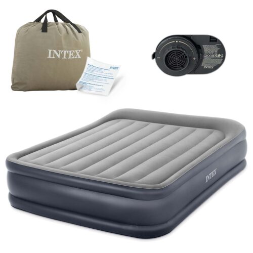 Pripučiamas čiužinys 203x152x42 cm su įmontuotu elektriniu siurbliu INTEX 64136ND
