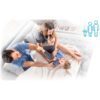 Pripučiamas čiužinys 203x152x51 cm su įmontuotu elektriniu siurbliu INTEX 64164ND