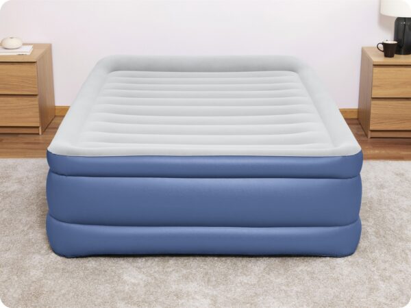 Pripučiamas čiužinys 203x152x61 cm su įmontuotu elektriniu siurbliu Bestway 67690