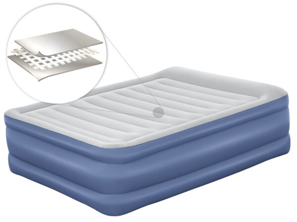 Pripučiamas čiužinys 203x152x61 cm su įmontuotu elektriniu siurbliu Bestway 67690