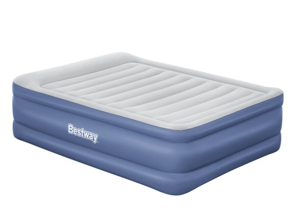 Pripučiamas čiužinys 203x152x61 cm su įmontuotu elektriniu siurbliu Bestway 67690