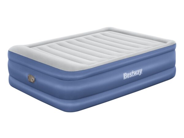Pripučiamas čiužinys 203x152x61 cm su įmontuotu elektriniu siurbliu Bestway 67690
