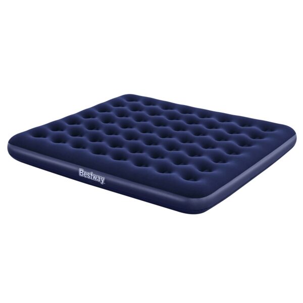 Pripučiamas čiužinys 203x183x22 cm su stūmokliniu siurbliu Bestway 67004
